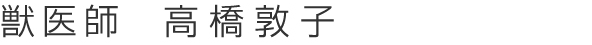 獣医師　高橋敦子